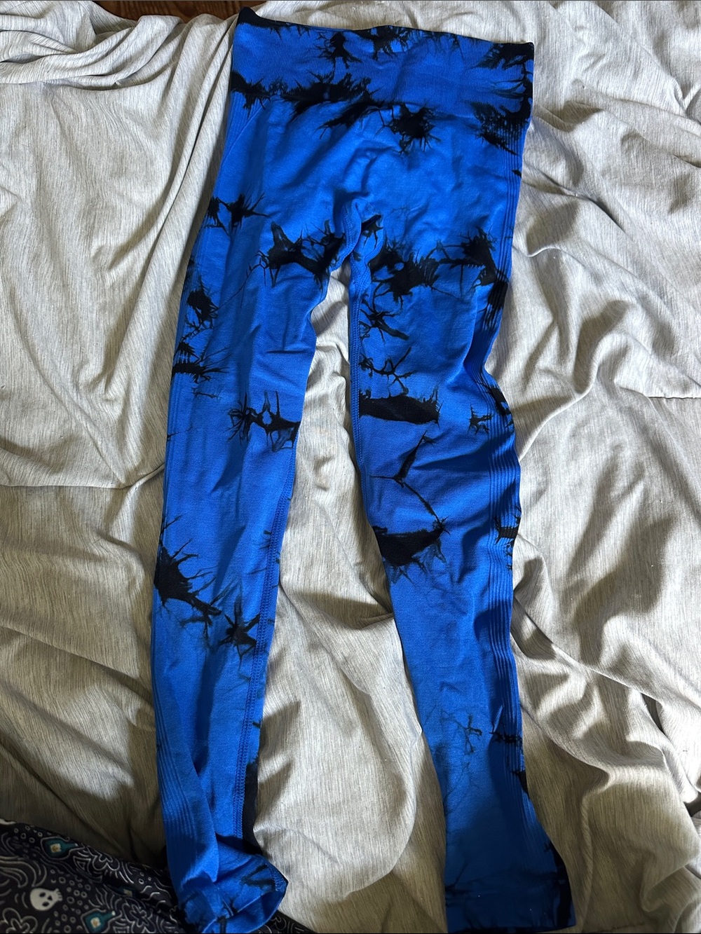 Women’s Blue Tie-Dye Active Leggings